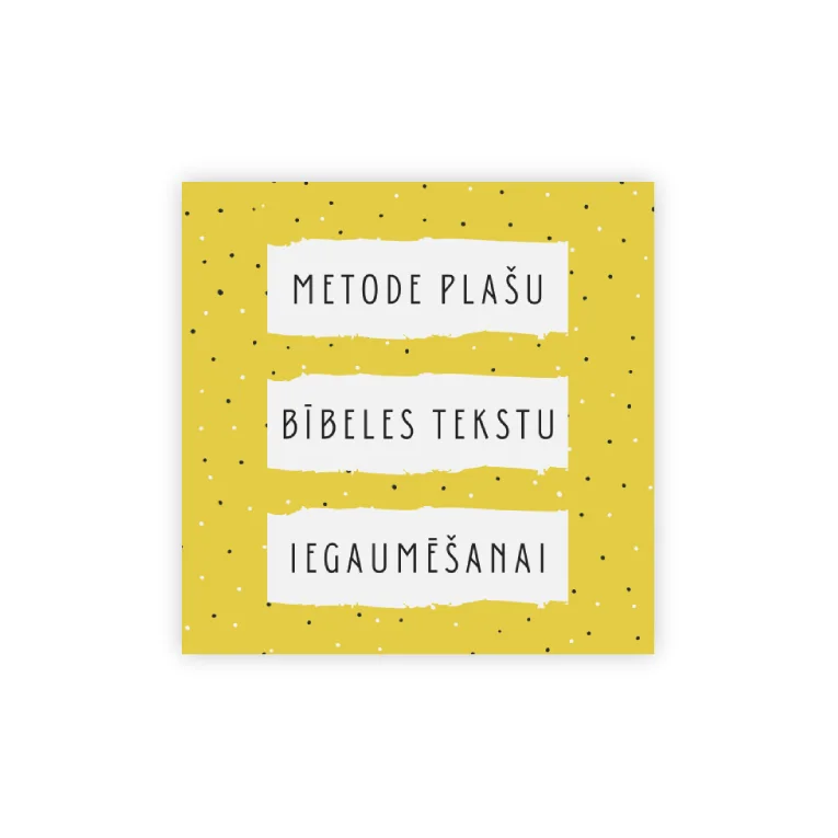 Metode plašu Bībeles tekstu iegaumēšanai