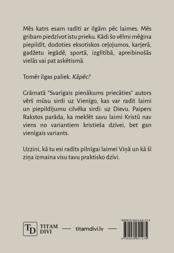 Svarīgais pienākums priecāties - Image 2